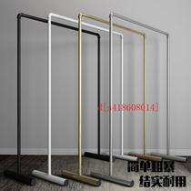 Galvanized Water Pipe Iron Art Clothing Stand Show Ground Type Single Pole Type Womens Clothing Store Shelf Child Clothing Side Hang Dragon Manufacturer