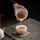 Enamel handmade filigree silver Arhat master cup single cup high-end tea Kung Fu tea cup for men and women.