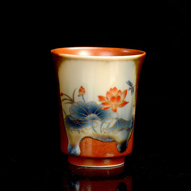 Antique wood-burning tea cup, ceramic master cup, Kung Fu tea set, small tea cup, scented tea cup, high-end personal use