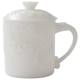 Guo Zhibao ice office cup Chinese white ceramic water cup personal large tea cup with lid tea set embossed cup mark