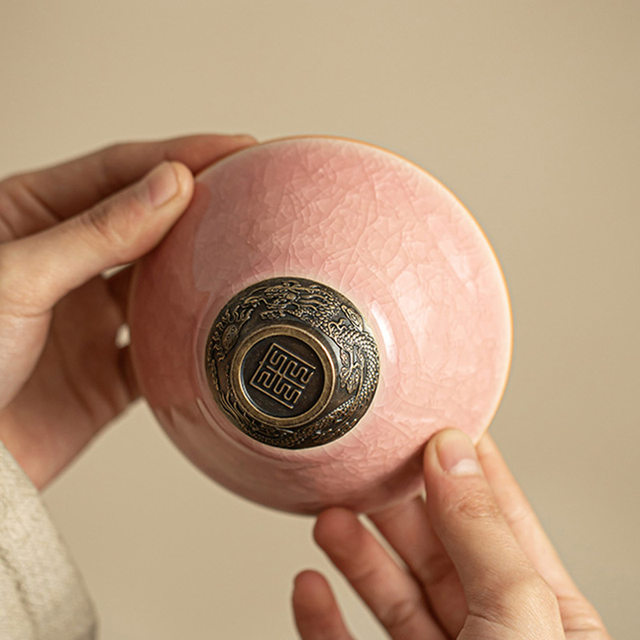 Rijin Doujin Men's and Women's Wealth-gathering Doula Master Cup Single Cup Personal Tea Drinking High-end Ceramic Tea Cup