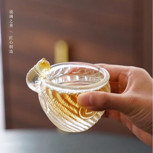 Forbidden City Imperial Cat Glaze Master Cup High-end Crystal Cat Teacup Single Cup Men's and Women's Personal Wealth-gathering Tea Set