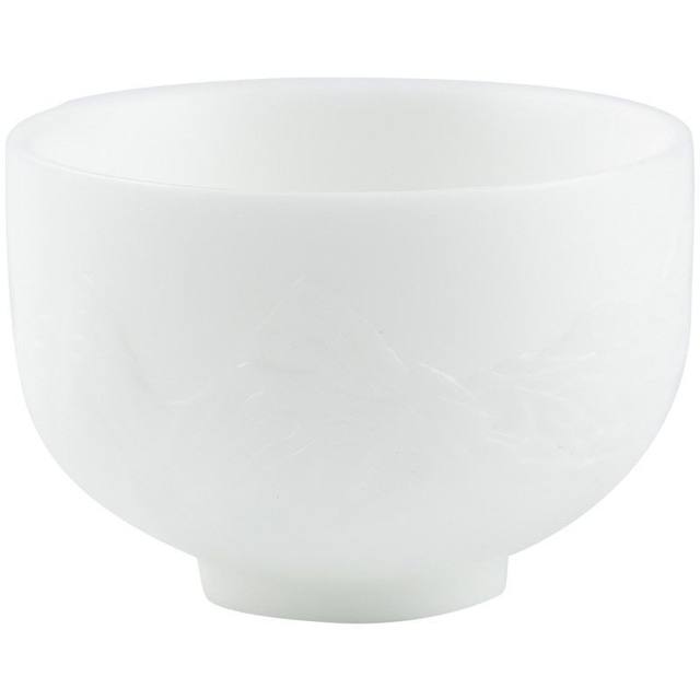 Relief landscape high-end ice-seed suet jade master cup single cup tea cup personal special ceramic Kung Fu tea set