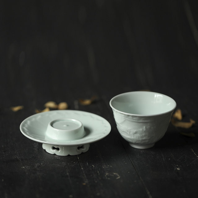 Jingdezhen high-end handmade ceramic imitation Song Dynasty tea cup master cup single cup high-end personal tea Kung Fu tea cup