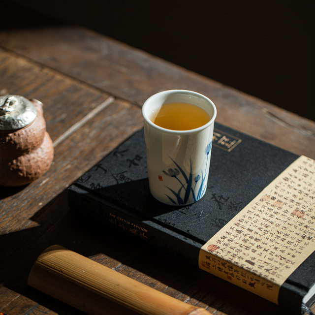 Jingdezhen hand-painted underglaze ceramic water cup couple mug office tea cup home Coke drinking cup