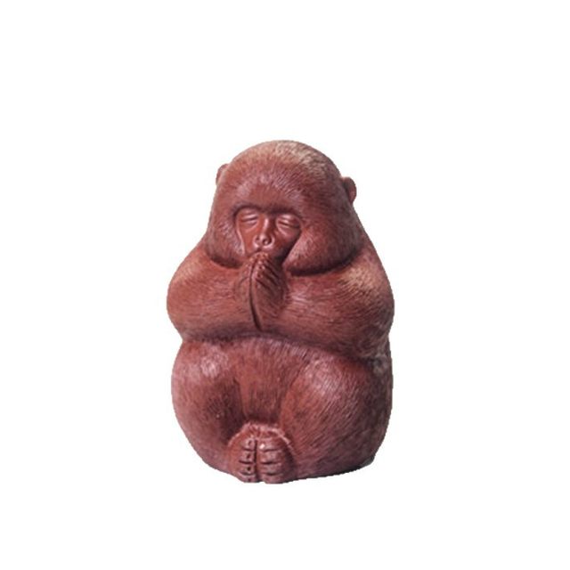 Handmade purple sand monkey stone monkey twelve zodiac monkey creative ornaments tea pet boutique can be raised tea set decoration