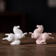 Creative ceramic five-flowered horse, small Tang horse tea pet ornaments, high-quality zodiac horse tea ceremony desktop tea set decorations