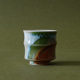 Jingdezhen handmade kiln-turned aurora green bamboo master cup high-end ceramic male and female personal Kung Fu tea cup