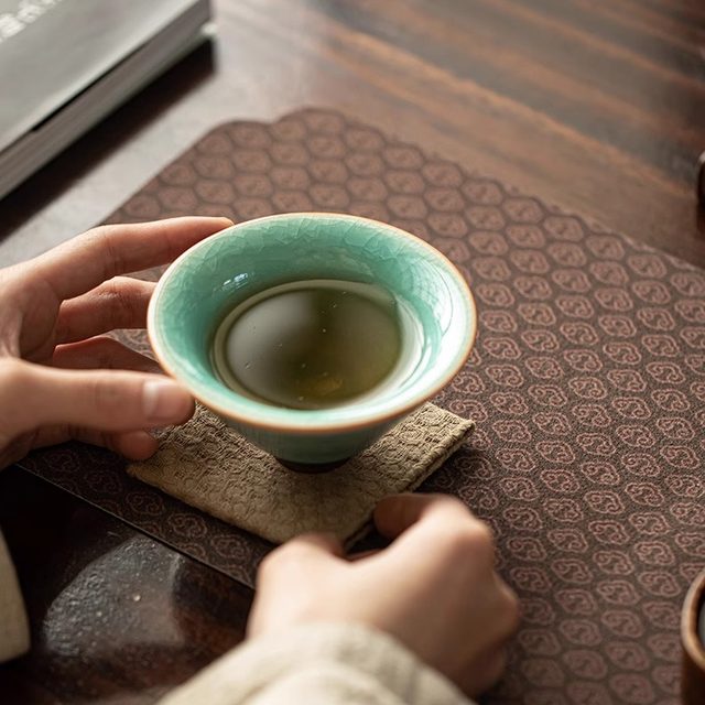 Rijin Doujin Men's and Women's Wealth-gathering Doula Master Cup Single Cup Personal Tea Drinking High-end Ceramic Tea Cup