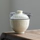Imitation Song Dynasty Ding kiln white Taotie pattern quick cup hand-held pot tea cup set outdoor portable travel tea set for one person to drink