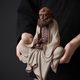 Chinese Zen style Bodhidharma sitting statue creative ornaments home living room entrance office study ceramic decoration