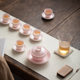 High-end Yingqing porcelain covered bowl tea cup office special light luxury Kung Fu tea set for drinking tea 2026 new style