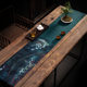 Fahai Temple Mural Zen Retro Tea Banquet Table Flag Tea Table Waterproof Tea Flag Tea Mat New Chinese Tea Set Accessories