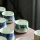 Jingdezhen pure handmade underglaze color ceramic kung fu tea cup master cup single cup high-end personal tea set