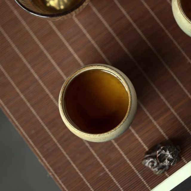 Jingdezhen handmade wood-burning master cup Kung Fu tea cup personal use high-end ceramic wabi-sabi small single cup