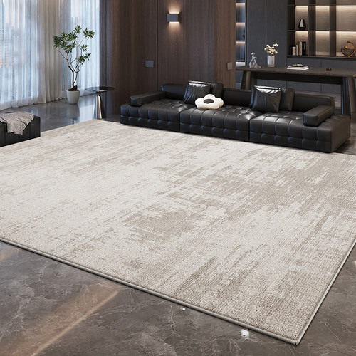 地毯客厅轻奢高级免洗可擦灰色意式极简卧室地垫家用沙发防水防污 - 图1