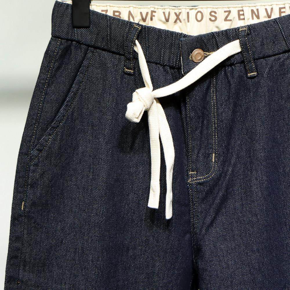 布冷布热 松紧腰抽绳休闲牛仔裤男哈伦裤春秋弹力微宽松小脚长裤,淘宝优惠券,粉丝福利购,淘宝优惠卷