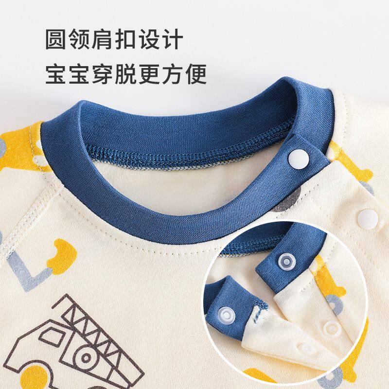 Baby autumn clothes and long pants set pure cotton baby