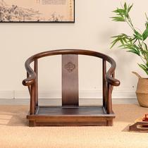 German XI TATAMI RINGS CHAIR WITHOUT LEG CHAIR CHINESE SOLID WOOD BACKREST OWNER CHAIR DAY STYLE CHAIR KANG CHAIR FLUTTER