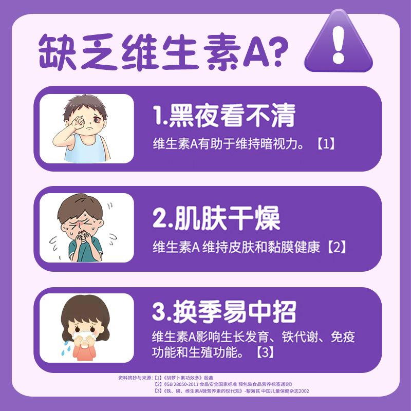 黄金搭档复合维生素A维生素D软胶囊儿童学生青少年发育补钙高含量