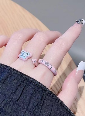 开口戒指时尚个性百搭女