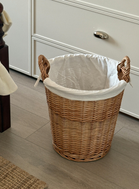 柳编脏衣篮洗衣篮脏衣服收纳筐家用衣篓装放衣服框篮子脏衣篓神器