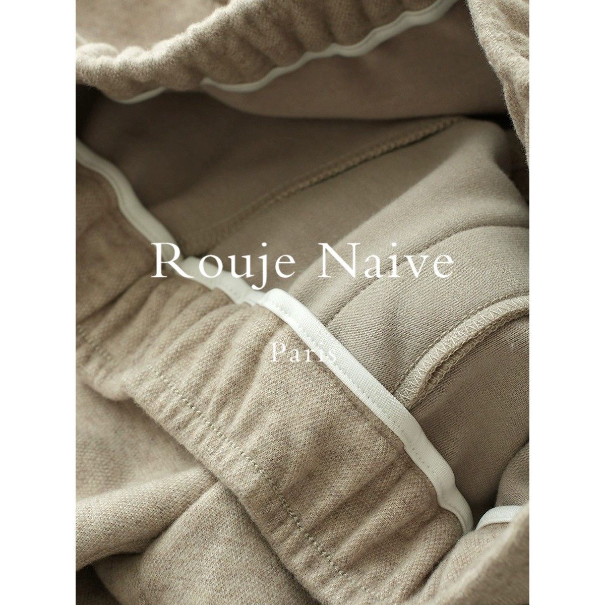 Rouje Naive厚款松口茧型裤女士弹力奶奶裤2025秋冬款保暖锥形裤,淘宝优惠券,粉丝福利购,淘宝优惠卷