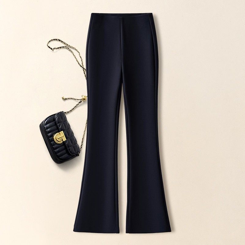 高级感灰色喇叭裤女秋冬季2025新款显瘦修身九分气质巨好看微喇裤,淘宝优惠券,粉丝福利购,淘宝优惠卷