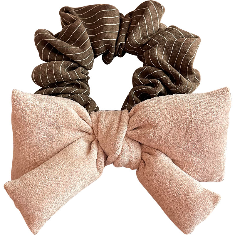 粉色海绵蝴蝶结发圈女早春氛围感扎头发马尾发绳甜美百搭头绳发饰,淘宝优惠券,粉丝福利购,淘宝优惠卷