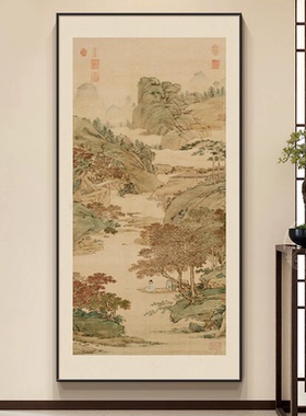 桃源图新中式禅意葫芦玄关挂画