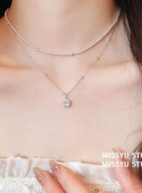 女清冷度假链高级感绝配珍珠项链