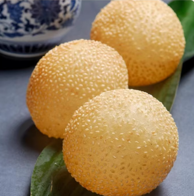 豆沙馅芝麻球油炸食品速冻半成品糯米小麻球批发下午茶小点心袋装,淘宝优惠券,粉丝福利购,淘宝优惠卷