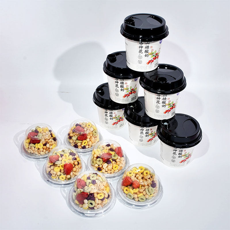 嚼绊洛神花山楂赠谷物盖嚼绊酸奶6杯装200g大杯网红搅拌酸奶