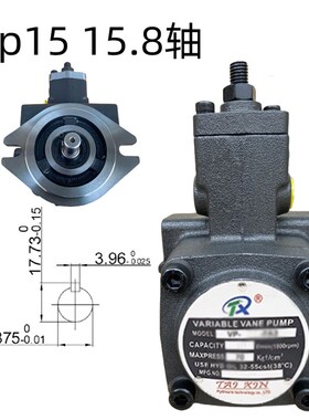 叶片泵液压站压头vp-20-FA3叶片液压帮浦15总成-30油泵HPV-40双联