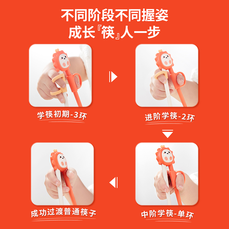 未北北儿童筷子虎口辅助学习练习训练筷宝宝幼儿专用2 3 6岁