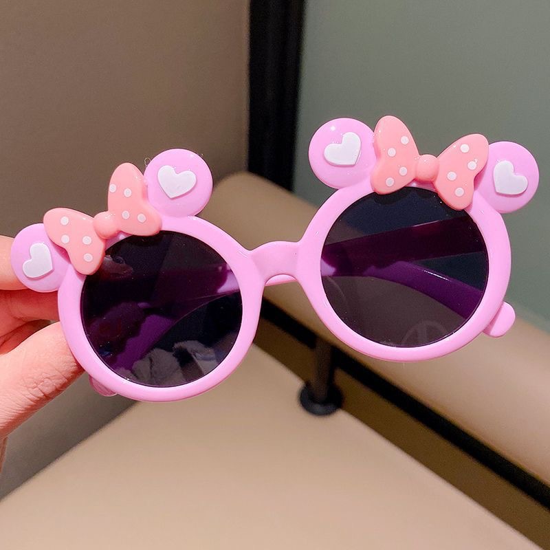 儿童太阳镜女童偏光卡通米奇宝宝墨镜防紫外线可爱小女孩遮阳眼镜 - 图2