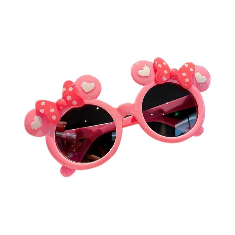 儿童太阳镜女童偏光卡通米奇宝宝墨镜防紫外线可爱小女孩遮阳眼镜 - 图3