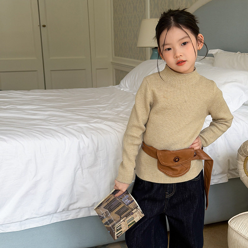 Yumi妈儿童新年拜年款内搭针织女童纤绒纱加仿貂绒中领毛衣25M159,淘宝优惠券,粉丝福利购,淘宝优惠卷