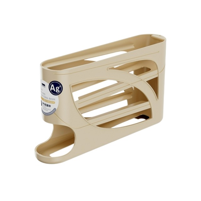 Slide rolling egg storage box storage for household use