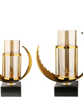 跨境轻奢透明玻璃花瓶感家居创意客厅餐桌大号装饰摆件厂