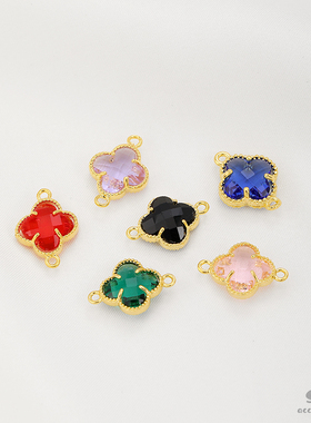 保色18K包金彩色水晶锆石