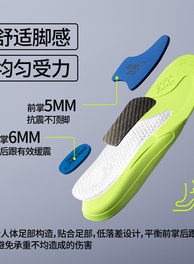 HideFxxx运动鞋垫碳板吸汗减震