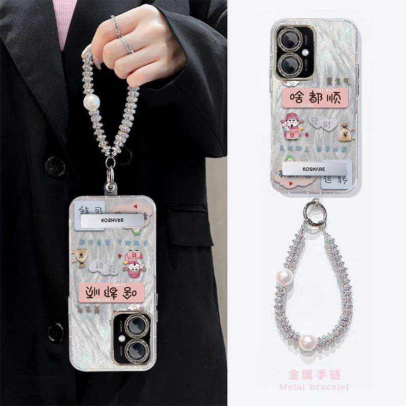 啥都顺适用小米红米13R手机壳redmi13C带镜头膜23124RN87C保护套hongmi13r5G全包边hm13c5g防摔新年款喜庆女 - 图2