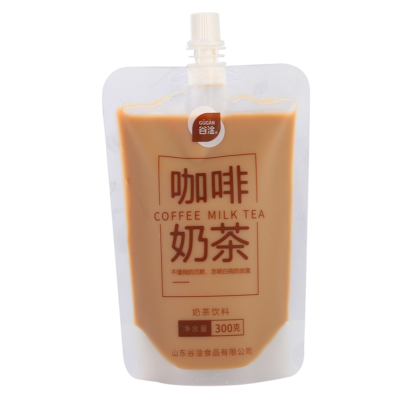 谷淦奶茶系列饮料300g自立袋炭烧奶茶咖啡奶茶饮料风味饮料袋装 - 图3