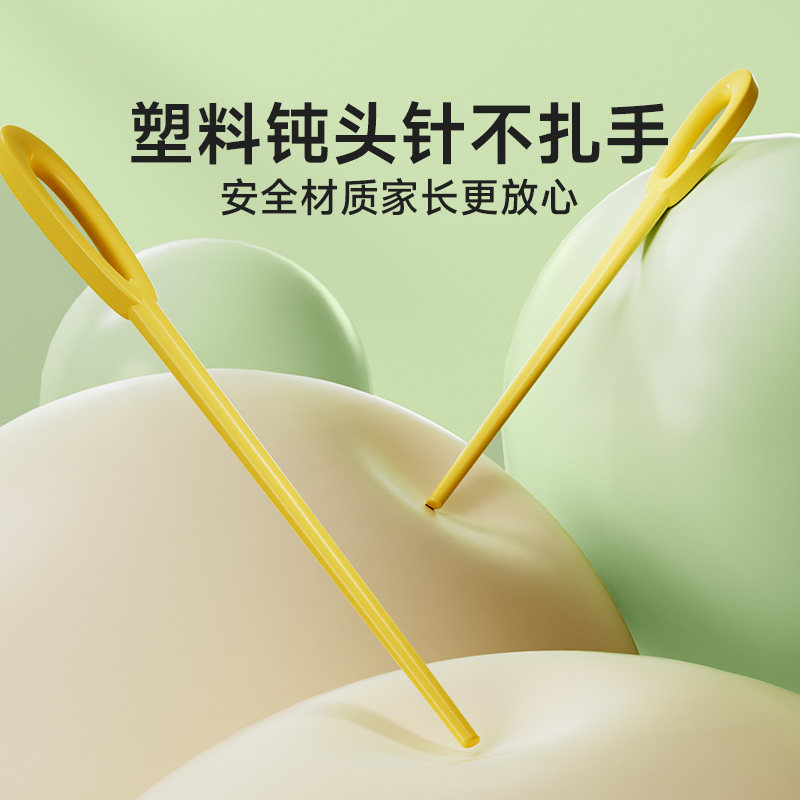 时光学儿童刺绣画手工套装原创可爱动物小件手工简单十字绣diy