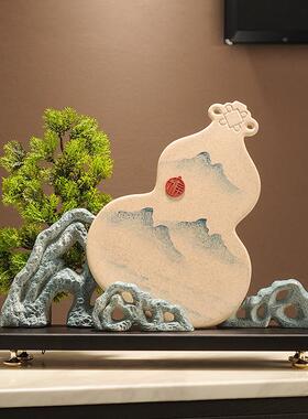 新中式太湖石玄关电视柜摆件家和万事兴福到搬新家乔迁新居礼物