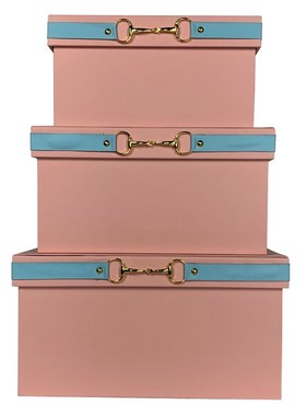 橙色样板房d间装饰盒摆件软装收纳箱衣帽间皮质储物盒整理箱展示