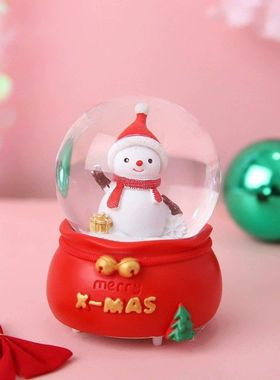 伴手发光迷你小水晶球装饰圣诞节