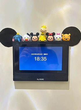 入户可视门铃装饰可爱米奇摆件