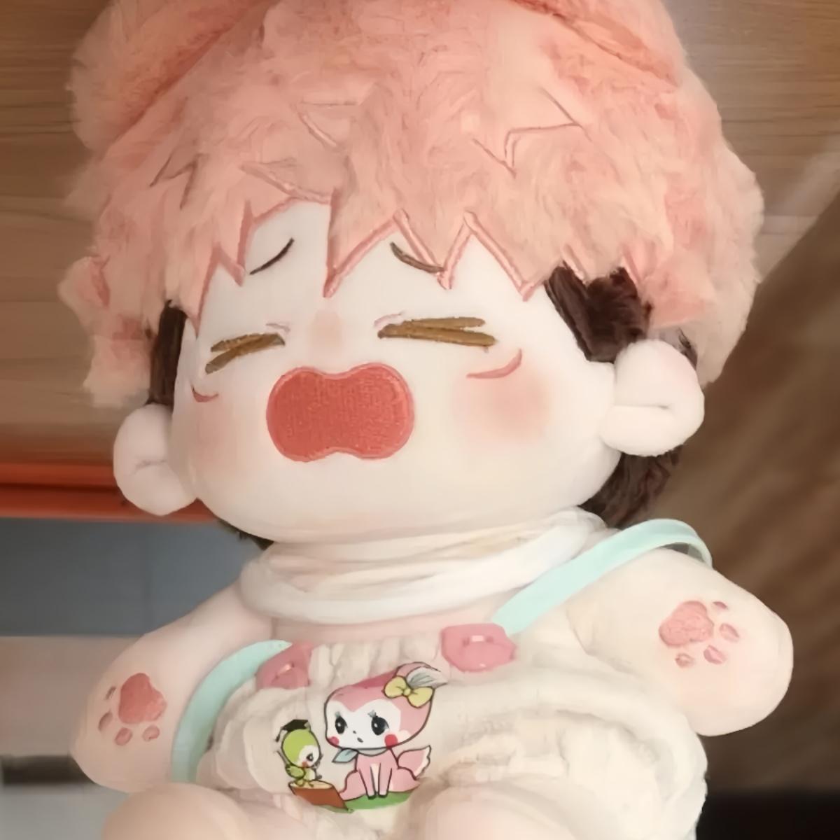 咒术回战虎杖悠仁属性20cm棉花娃娃正品同人换装毛绒玩偶可爱周边 - 图1